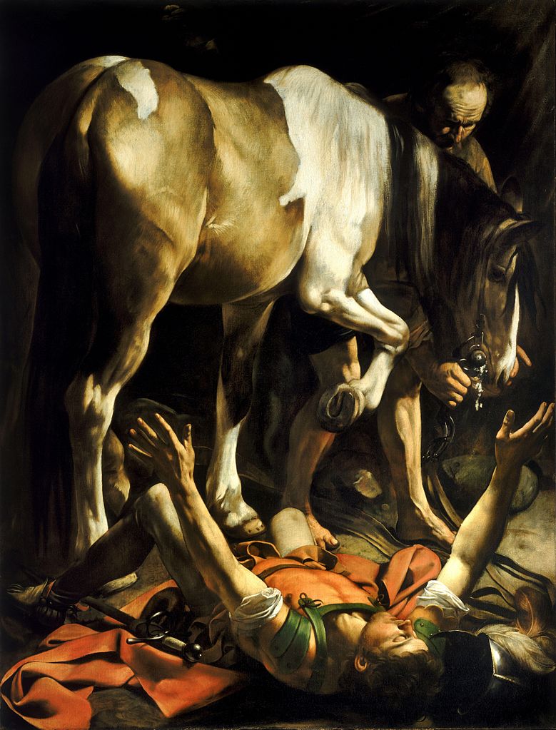 Caravaggio, c. 1600-1. La conversin en el camino a Damasco o La conversin de San Pablo 