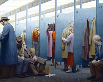 The Waiting Room, 1959. George Tooker.