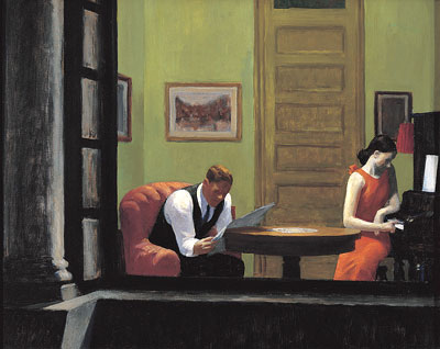 Edward Hopper, Room in New York, 1932.