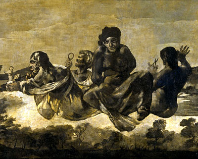 Francisco de Goya, de la serie Pinturas Negras (1819-1823): Las Parcas o Átropos 