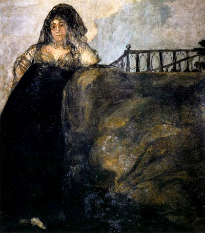 Francisco de Goya, de la serie Pinturas Negras (1819-1823), Una manola: doña Leocadia Zorrilla  