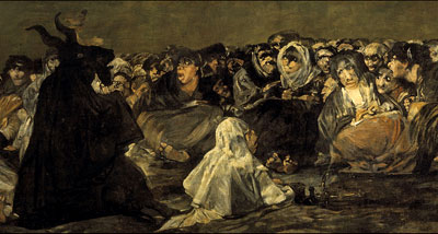 Francisco de Goya, de la serie Pinturas Negras (1819-1823), El aquelarre o El gran cabrón